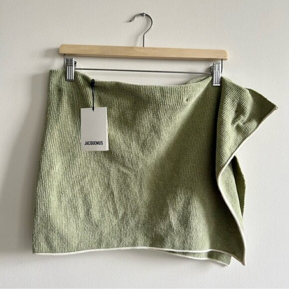 Jacquemus Green Le Papier 'La Jupe Bagnu' Miniskirt size 40 - Picture 5 of 11